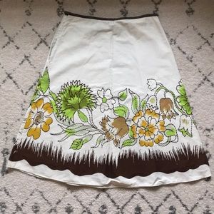 LAPIS // NWOT*Beaded Floral Skirt